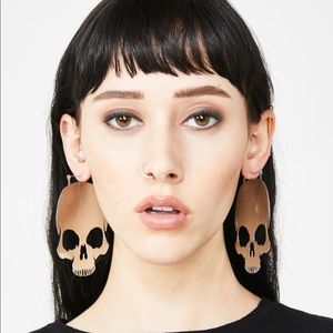 💀Skull Hoop Earrings💀